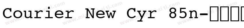 Courier New Cyr 85n字体转换